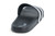 MENS BLACK WHITE STRIPE SLIDES
