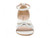 GIRLS WHIT GLTR BOW DRESS SHOE