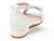GIRLS WHIT GLTR BOW DRESS SHOE