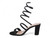 BLK RHINESTNE SPIRAL UP HEEL