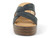 BLACK OPEN WEDGE SANDAL