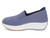 LADIES BLUE PLTFRM SLIP ON