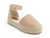 NUDE PU PLATFROM ESPADRILLE