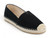 BLACK MICROFIBER ESPADRILLE