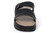 BLK PU PLATFORM SLIDE SANDAL