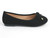 TODD BLK DOT EMBS BOW FLAT
