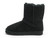 BLACK FURLINED BOOT W/ BUCKLE