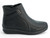 BLK PU COMF BOOTIE W/ FUR LINN