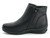 BLK PU COMF BOOTIE W/ FUR LINN