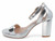 SLVR VEGAN LEATHER PLTFRM HEEL