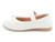 TODD WHT PU ORNMNT STRAP FLAT
