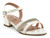 GIRL WHT PAT STONE SANDAL