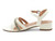 GIRL WHT PAT STONE SANDAL