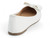 WHT PU BALLERINA W/ XL BOW