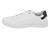 MENS WHITE LOW COURT NVY HIT
