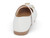 TODD WHT PEARL BOW STRAP FLAT