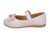 TODD PINK PEARL BOW STRAP FLAT