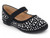 TODD BLK NUBK RHINSTON FLAT