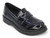 BLK PU SEMI GLOSS PENNY LOAFER