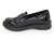 BLK PU SEMI GLOSS PENNY LOAFER