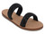 BLACK BLING FLAT SANDAL
