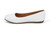 WHT PU LUXURY BALLERINA