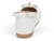 TOD PEARL WHT ANKLE STRP FLAT