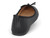 BLK EMBSSD WEAVE BOW FLAT