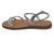 SILVER GEMED OUT FLAT SANDAL