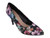 BLK FLORAL PUMP