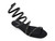 Women's Black Yuna Spiral Flat