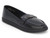 BLK VEAGN LEATHR TRENDY FLAT