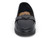 BLK VEAGN LEATHR TRENDY FLAT