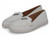 WHT VEAGN LEATHR TRENDY FLAT