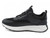 BLK VG LTHR WEAVE SNEAKER