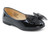 GIRLS BLACK PATENT FLAT