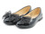 GIRLS BLACK PATENT FLAT