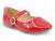 TODD RED PAT HEART STRAP FLAT