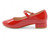 GIRL RED PAT HEART ORN HEEL