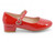 GIRL RED PAT HEART ORN HEEL