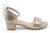 GIRL CHAMPAGNE BOW BACK HEEL