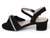 GIRL BLK NBK TWIST STONE HEEL