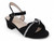 GIRL BLK NBK TWIST STONE HEEL