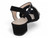 GIRL BLK NBK TWIST STONE HEEL