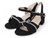 GIRL BLK NBK TWIST STONE HEEL