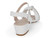 GIRL WHT PU TWIST STONE HEEL