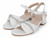 GIRL WHT PU TWIST STONE HEEL