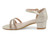 GIRL GOLD TWO STONE PANEL HEEL