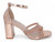 ROSE GLD VGN LTHR 2 STONE HEEL
