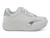 WHT VGN LTHR MIRRORED SNEAKER